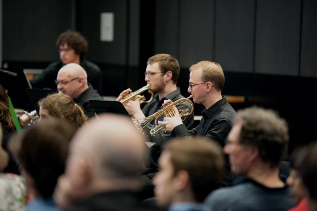 Brass section of the Hobart Wind Symphony